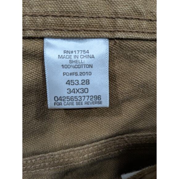 Key Pants Mens 34x30 (35x29) Duck Canvas Workwear Carpenter Double Knee Work - Picture 10 of 12